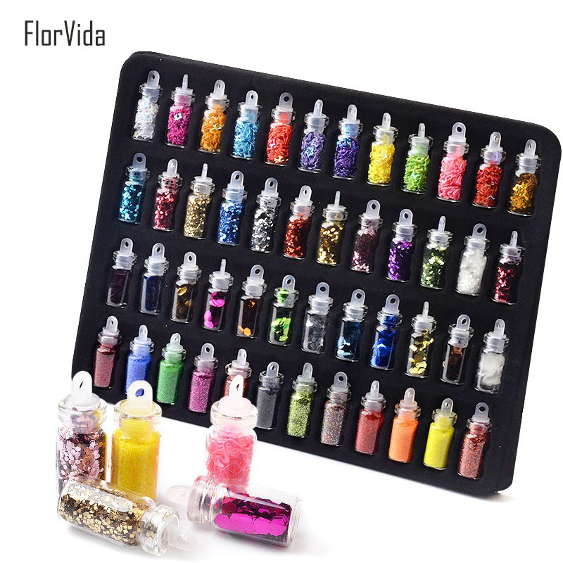 FlorVida 48pcs KIt Nail Art Decorations Acrylic Vial Mix Rhinestone Beads Glitter Sequins Nail Decorations Set Design for Nails
FlorVida 48pcs KIt Nail Art Decorations Acrylic Vial Mix Rhinestone Beads Glitter Sequins Nail Decorations Set Design for Nails