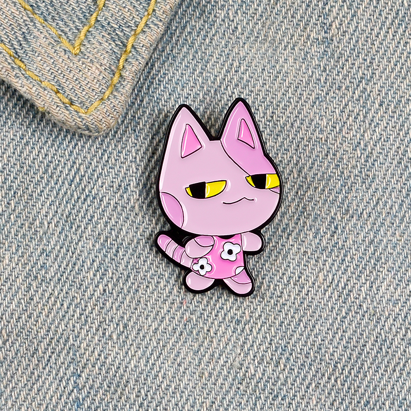 Pink cat enamel pins brooches for women cartoon animal badge flower dress lapel pin clothes shirt backpack jewelry gift kids
Pink cat enamel pins brooches for women cartoon animal badge flower dress lapel pin clothes shirt backpack jewelry gift kids