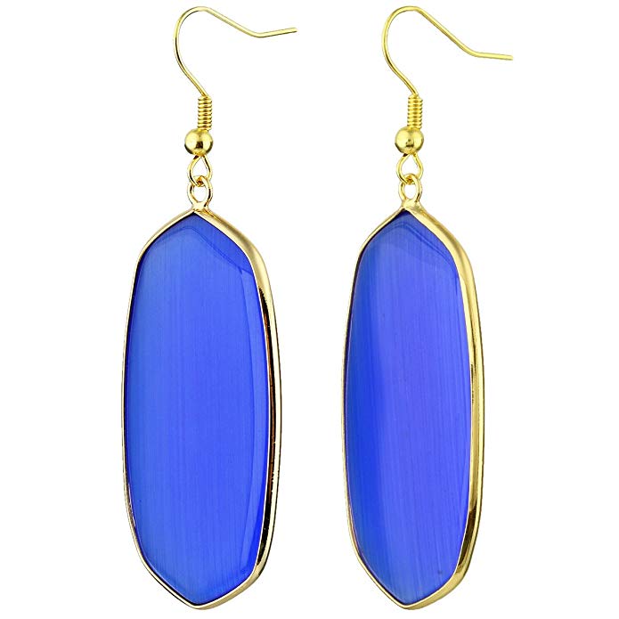 Women's Hanging Earrings Natural Stone Alloy Dress Prom Birthday Valentine's Day Earrings Jewelry