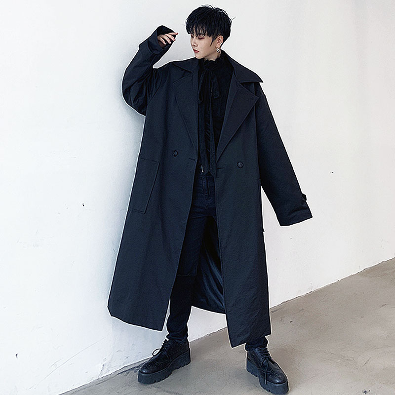 Men Loose Casual Long Windbreaker Coat Outerwear Male Women Spring Autumn Vintage Streetwear Hip Hop Trench Jacket Overcoat, Black
Men Loose Casual Long Windbreaker Coat Outerwear Male Women Spring Autumn Vintage Streetwear Hip Hop Trench Jacket Overcoat, Black