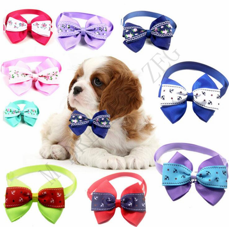 100 Colors Pets Necklace Adjustable Strap for Cat Collar Dogs Accessories Dog Tie Puppy Bow Ties Pet supplies