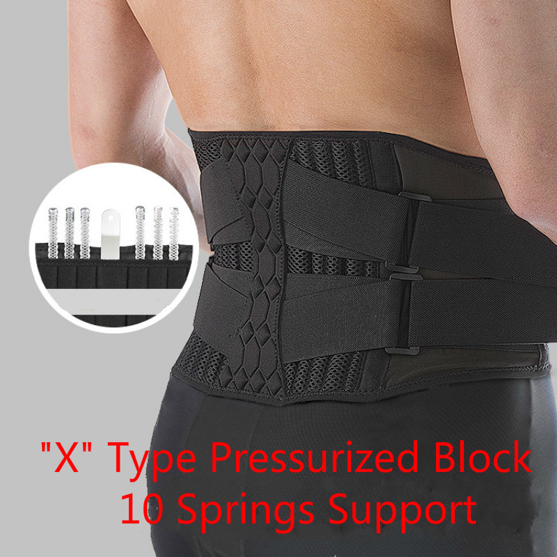 Waist Support 10 Springs Waist Trainer Sport Weightlifting Belt Adjustable Elastic Double Pressure Banded Fitness Lumbar Brace, As pic
Waist Support 10 Springs Waist Trainer Sport Weightlifting Belt Adjustable Elastic Double Pressure Banded Fitness Lumbar Brace, As pic