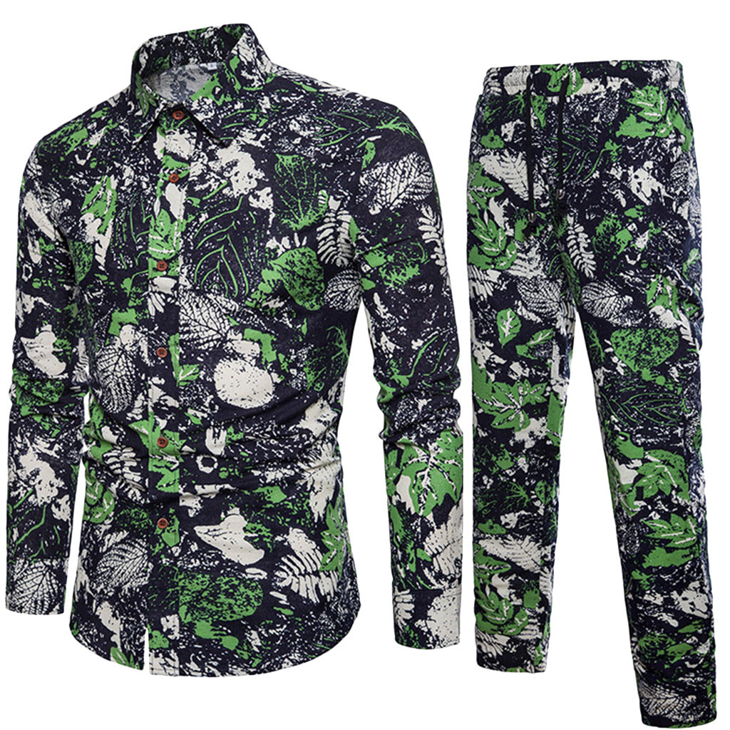 feitong colorful floral printed men's sets slim business fit shirt folk-custom comfortable material linen new blouse top pants, Black
feitong colorful floral printed men's sets slim business fit shirt folk-custom comfortable material linen new blouse top pants, Black