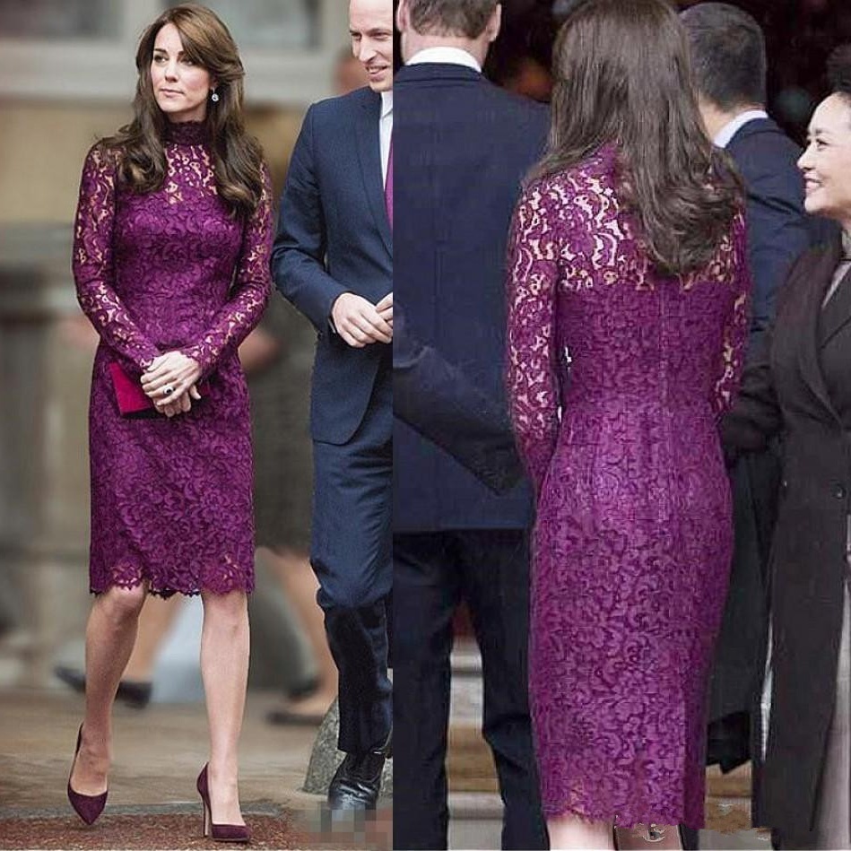 Modest Purple Knee Length Mother of the Bride Dresses Lace Long Sleeves Sheath Short Evening Gowns Custom Made Wedding Guest Dress
Modest Purple Knee Length Mother of the Bride Dresses Lace Long Sleeves Sheath Short Evening Gowns Custom Made Wedding Guest Dress