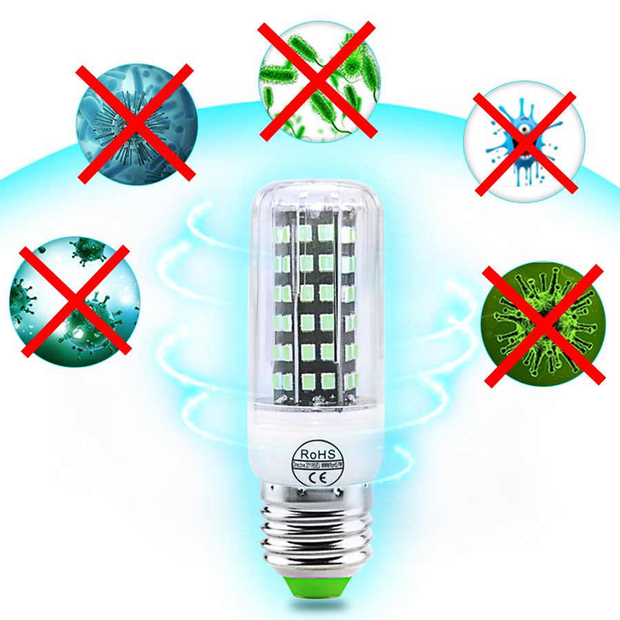 E27 UV Desinfection Lamp E14 LED Corn Bulb 110V 220V Sterilizer Light 112LED UVC Germicidal Bulb Ultraviolet Kill Mites Lamp