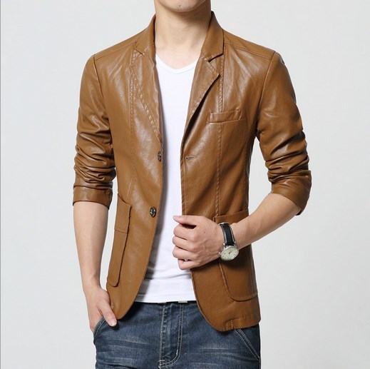 Khaki Brown Black Leather Blazer Men Spring Autumn Slim Fit Jackets Coats For Big Men Plus Size -5XL 6XL
Khaki Brown Black Leather Blazer Men Spring Autumn Slim Fit Jackets Coats For Big Men Plus Size -5XL 6XL