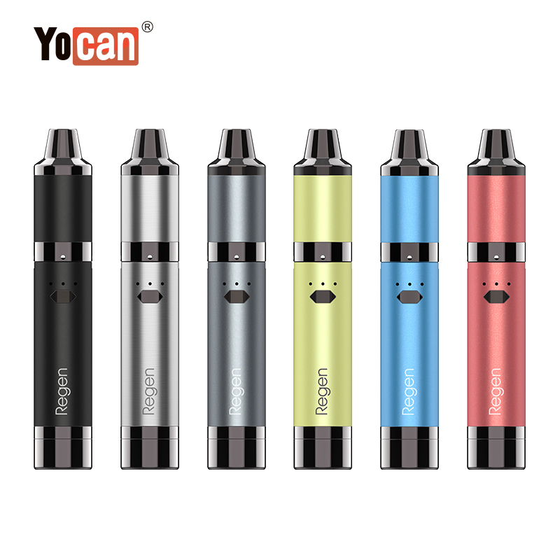 Authentic Yocan Regen Concentrate Wax Kit E Cigarette 1100mAh VV Battery QTC QDC Coil Atomizer v Evolve Plus XL Dab Wax Vape Pen Vaporizer, Silver
Authentic Yocan Regen Concentrate Wax Kit E Cigarette 1100mAh VV Battery QTC QDC Coil Atomizer v Evolve Plus XL Dab Wax Vape Pen Vaporizer, Silver