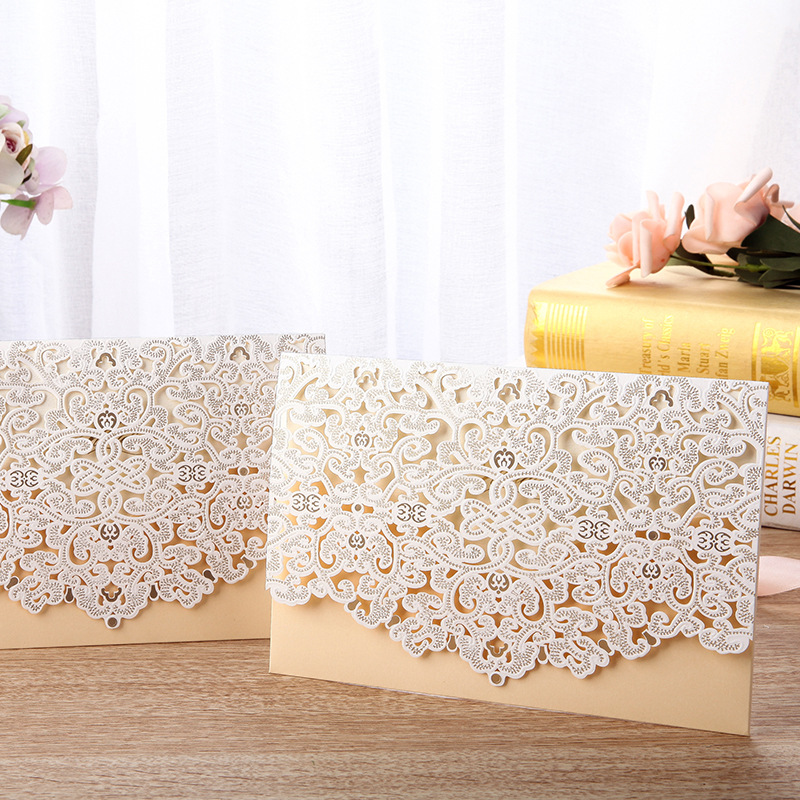 1PC Sample Marriage Invitation Card Wedding Invitations Laser Cut Floral Lace Card Red Blue Beige Engagement Party Supplies
1PC Sample Marriage Invitation Card Wedding Invitations Laser Cut Floral Lace Card Red Blue Beige Engagement Party Supplies