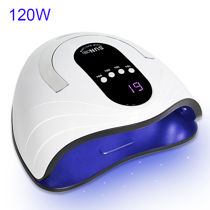 120W Newest High Power Gel Lamp 42 LED UV Lamps Fast Curing Nail Dryer With Big Room and Timer Smart Sensor Nail Tools, 54w
120W Newest High Power Gel Lamp 42 LED UV Lamps Fast Curing Nail Dryer With Big Room and Timer Smart Sensor Nail Tools, 54w