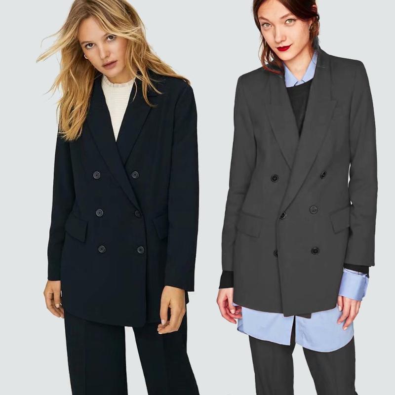 Pocket Trim 2020 Spring Women's Blazer Suit Collar Long Sleeve Double Flap Pockets Double Breasted Decorative Casual Blazer, 01
Pocket Trim 2020 Spring Women's Blazer Suit Collar Long Sleeve Double Flap Pockets Double Breasted Decorative Casual Blazer, 01