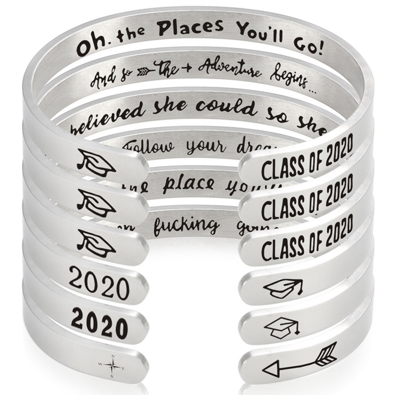 2020 Graduation Season Motivational Bracelets Birthday Graduation Gift For Daughter Student Bracelet Bangle
2020 Graduation Season Motivational Bracelets Birthday Graduation Gift For Daughter Student Bracelet Bangle
