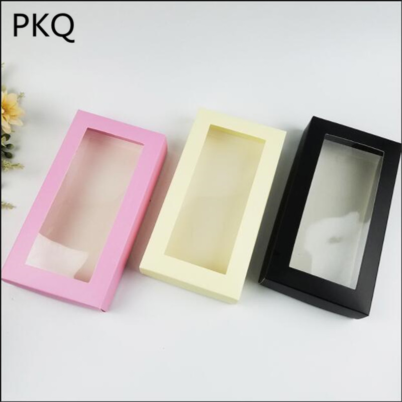 10pcs 21*11*3.5CM Large Cardboard Paper Box with PVC Clear Window Packaging Silk Scarf Clothing Storage Box Wallet Wrapping
10pcs 21*11*3.5CM Large Cardboard Paper Box with PVC Clear Window Packaging Silk Scarf Clothing Storage Box Wallet Wrapping