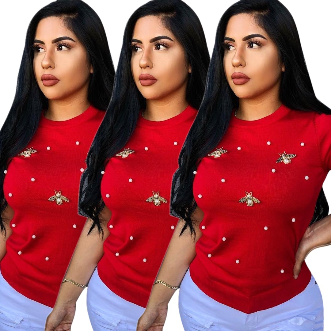 2020 Womens Colorful Bee Tshirts O-neck Short Sleeved Shirts Women Tshirts Girls Summer Tees Plus Size, White
2020 Womens Colorful Bee Tshirts O-neck Short Sleeved Shirts Women Tshirts Girls Summer Tees Plus Size, White