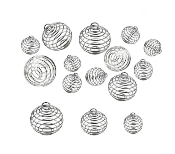 Silver Plated Hollowed Lantern Ball Cage Pendant Mounting, 3 Sizes Can Hold Beads DIY Floating Charms Necklace Pendant Spring Ball Locket
Silver Plated Hollowed Lantern Ball Cage Pendant Mounting, 3 Sizes Can Hold Beads DIY Floating Charms Necklace Pendant Spring Ball Locket