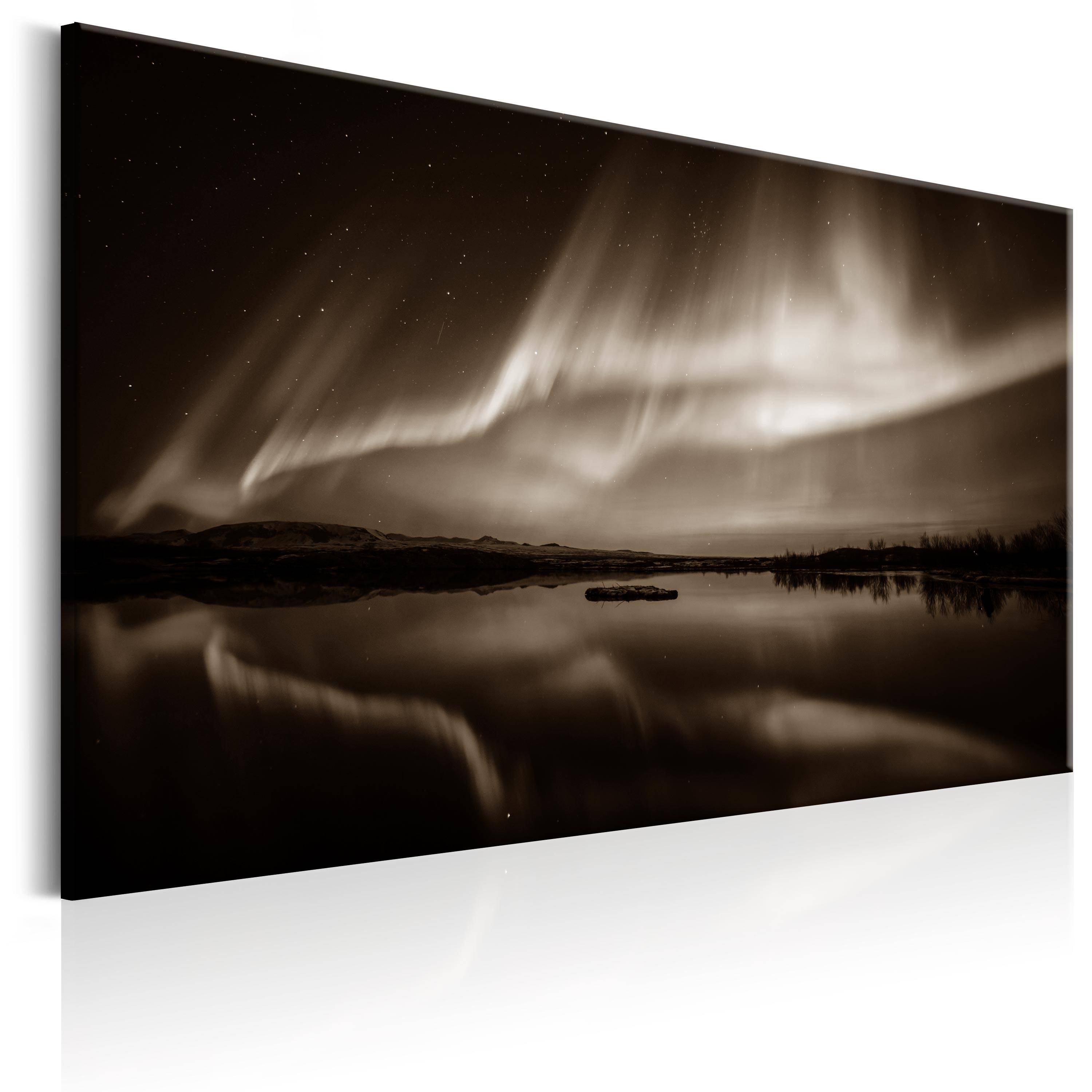Unframed Modern Wall Decor HD Printed Aurora Borealis Painting on Canvas Home Decoration Print Poster Picture for Living Room