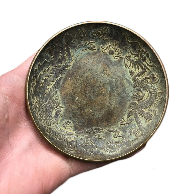Decorative Objects & Figurines LAOJUNLU Old Copper Thick Plate Small Dish Cheng Feng Chengxiang Fushou Tray Pen Case
Decorative Objects & Figurines LAOJUNLU Old Copper Thick Plate Small Dish Cheng Feng Chengxiang Fushou Tray Pen Case