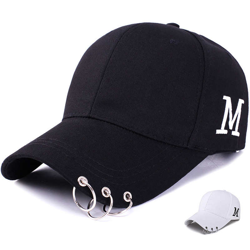 Hat autumn and winter female tide wild Korean baseball cap male hip-hop British spring and summer student street iron ring, Black
Hat autumn and winter female tide wild Korean baseball cap male hip-hop British spring and summer student street iron ring, Black