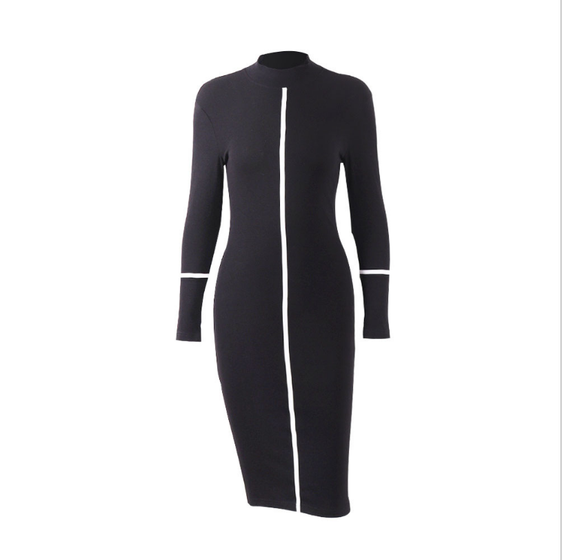 Autumn and winter 2019 leisure long sleeve buttock wrap dress bodybuilding slim locomotive medium long Pullover dress women, Black
Autumn and winter 2019 leisure long sleeve buttock wrap dress bodybuilding slim locomotive medium long Pullover dress women, Black