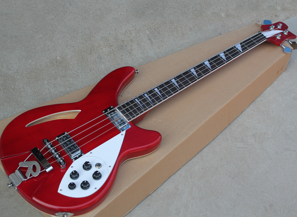 Two Colors 4 Strings Semi-hollow Electric Bass Guitar with One F Hole,Rosewood Fretboard 
Two Colors 4 Strings Semi-hollow Electric Bass Guitar with One F Hole,Rosewood Fretboard