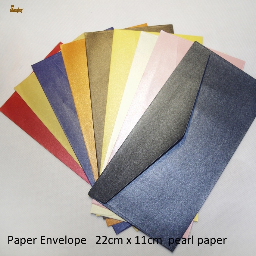new 100pcs lot 22cmx11cm westernstyle no 5 luxury pearl paper envelopes for upscale business wedding invitation decorated card
new 100pcs lot 22cmx11cm westernstyle no 5 luxury pearl paper envelopes for upscale business wedding invitation decorated card