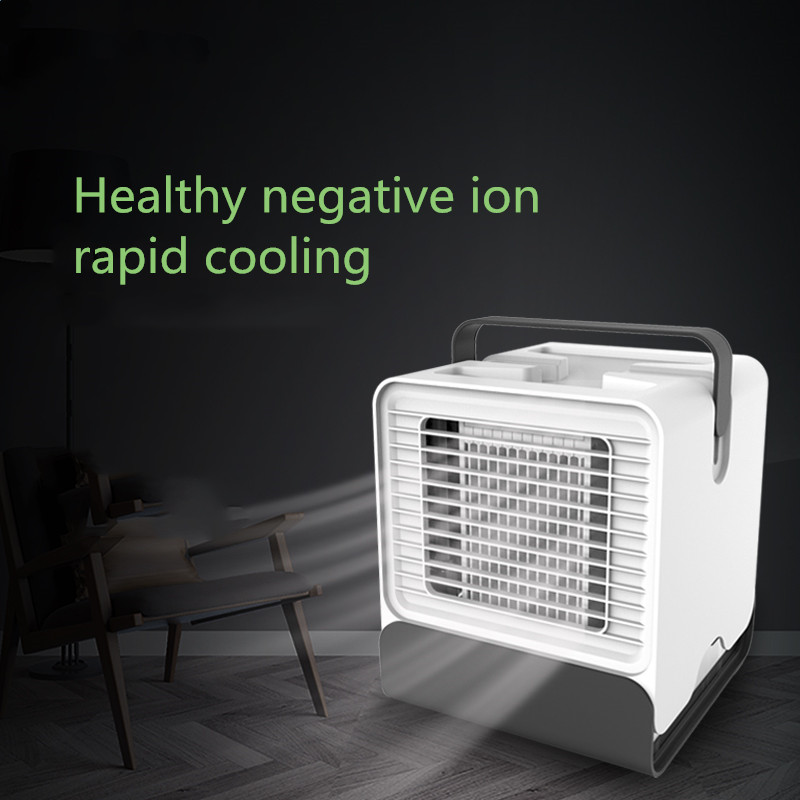 Household dormitory Portable Mini Personal Air Conditioner Cooler Machine Table Fan for office summer necessity tool2133596