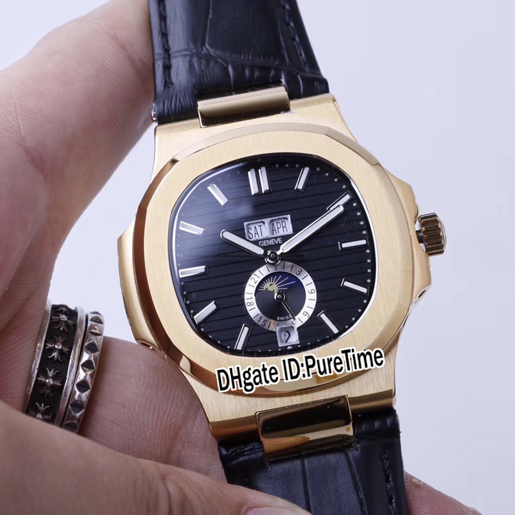 New 5726 Yellow Gold Black Texture Dial Big Date Automatic Moon Phase Mens Watch Black Leather Strap 10 Styles Watches Cool B237c3, Pp-b327-a2 (4)
New 5726 Yellow Gold Black Texture Dial Big Date Automatic Moon Phase Mens Watch Black Leather Strap 10 Styles Watches Cool B237c3, Pp-b327-a2 (4)