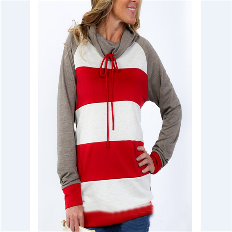 2017 New Fashion Women Sweatershirts Outerwears Striped Patchwork Long Sleeve Hoodies Sweatershirt Pullover Women Clothing, Green
2017 New Fashion Women Sweatershirts Outerwears Striped Patchwork Long Sleeve Hoodies Sweatershirt Pullover Women Clothing, Green