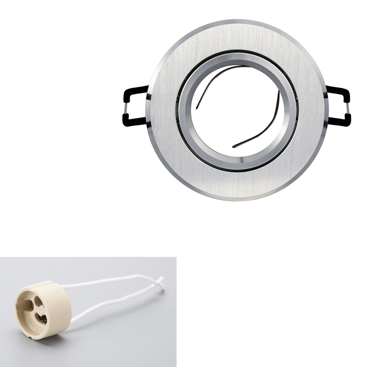 Lighting Accessories Die-cast Aluminum Mounting Frame Bracket MR16 GU10 GU5.3 Ceiling Spotlight Mounting Bracket Recessed Down Light Fixture