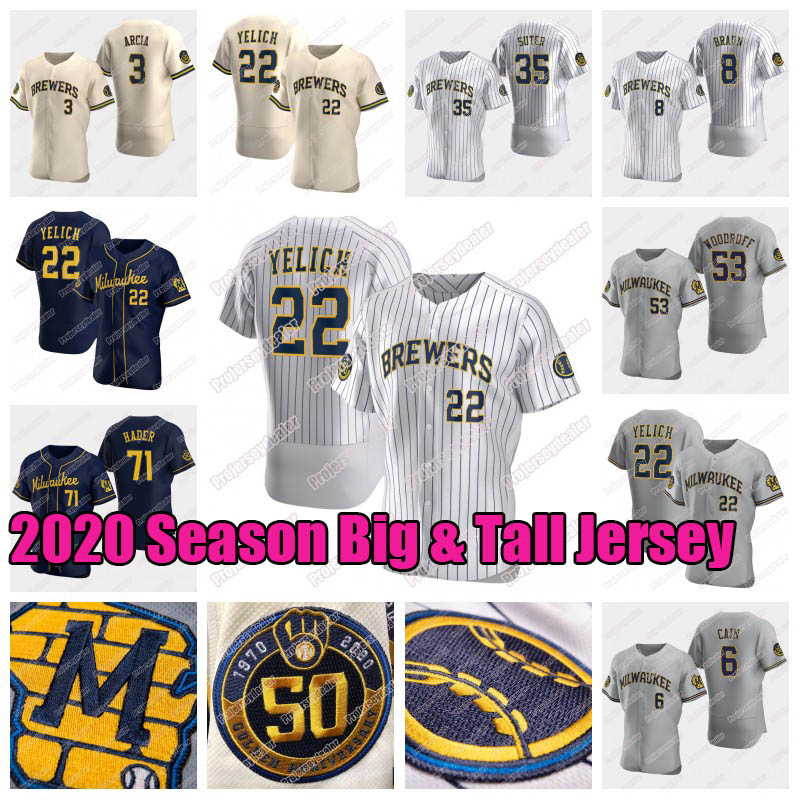 Christian Yelich 2020 50th Big And Tall Jersey Woodruff Keston Hiura Lorenzo Cain Ryan Braun Brent Suter Yasmani Grandal Orlando Arcia Hader, Cream youth s-xl
Christian Yelich 2020 50th Big And Tall Jersey Woodruff Keston Hiura Lorenzo Cain Ryan Braun Brent Suter Yasmani Grandal Orlando Arcia Hader, Cream youth s-xl