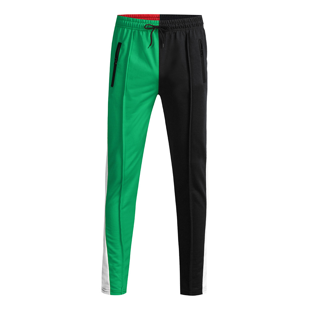 Fashion Men's Casual Solid Loose Patchwork Color Sweatpant Trousers Jogger Pant hip hop 2018 Autumn Casual W311, Green
Fashion Men's Casual Solid Loose Patchwork Color Sweatpant Trousers Jogger Pant hip hop 2018 Autumn Casual W311, Green