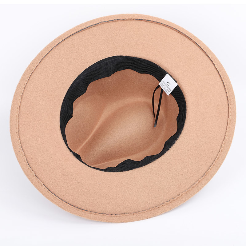 super wide brim fedora ,Wool Pork Pie Boater Flat Top Hat For Women's Men's Felt Wide Brim vintage hat Fedoras Gambler Hat D19011102