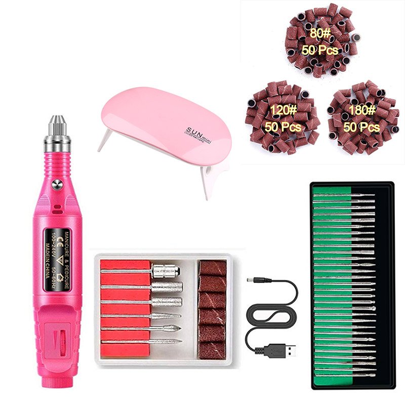 Mini UV Lamp Nail Set Tool Gel Polish Remover Sandpaper Roll Kit Electric Manicure Drill Bit Professional Art Nails Led Light
Mini UV Lamp Nail Set Tool Gel Polish Remover Sandpaper Roll Kit Electric Manicure Drill Bit Professional Art Nails Led Light
