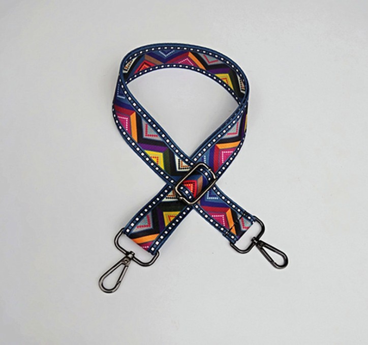 Nylon Colored Belt Bag Strap Accessories for Women Rainbow Adjustable Shoulder Hanger Handbag Straps Decorative chain bag