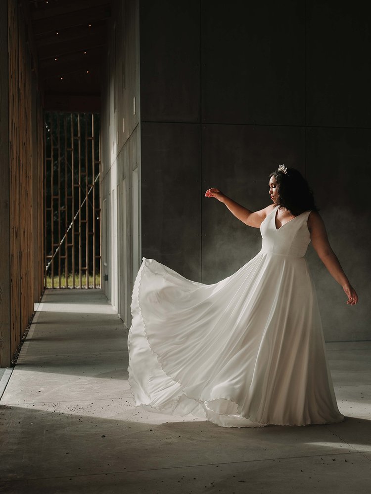Chic Plus Size Dresses V Neck A e Sweep Train Chiffon Country Wedding Dress Vestido De Novia Custom Made Beach Bridal Gowns