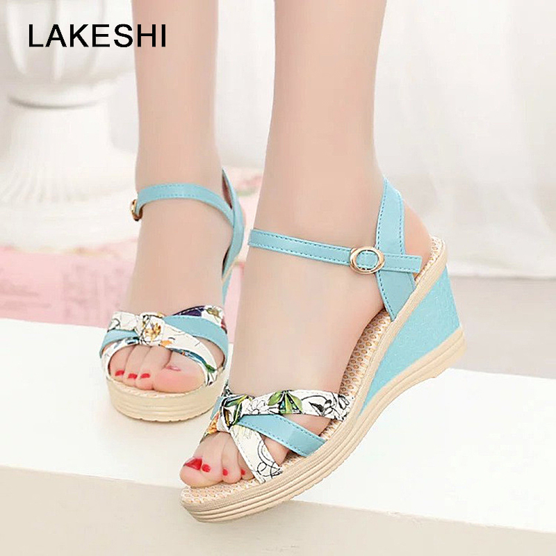 LAKESHI Women Sandals 2019 Summer Shoes Fashion Women Shoes Casual Wedges Sandals Female Ladies, Sky blue
LAKESHI Women Sandals 2019 Summer Shoes Fashion Women Shoes Casual Wedges Sandals Female Ladies, Sky blue