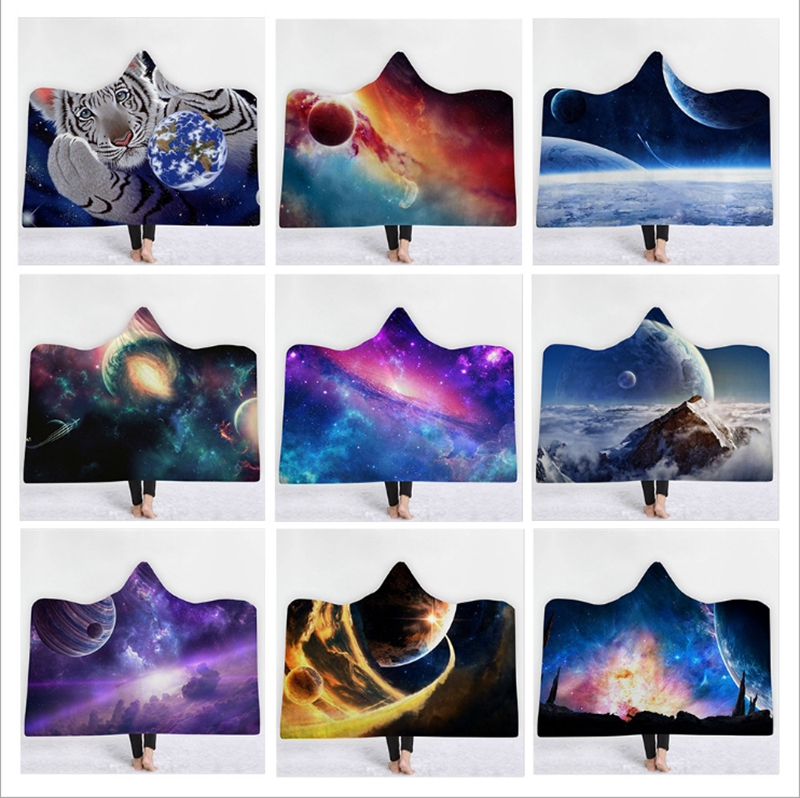 Planet Hooded Blankets Colorful Throw Fleece Blanket Wearable Plush Blanket Adults Kids Warm Cloak Christmas Kids Gift 38 Design YW1795
Planet Hooded Blankets Colorful Throw Fleece Blanket Wearable Plush Blanket Adults Kids Warm Cloak Christmas Kids Gift 38 Design YW1795