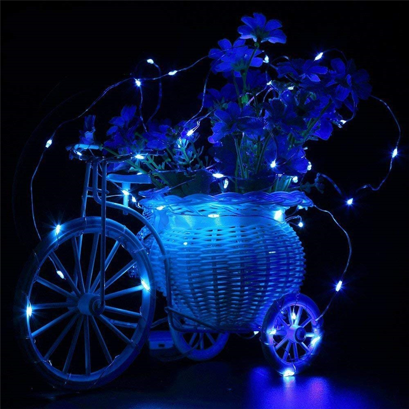 Led String Lights Solar Powered Copper Wire Fairy Lights 200 LEDs Waterproof 8 Modes Decorative Lighting for Garden Patio Christmas