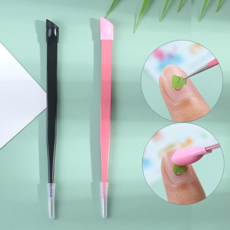 1PC 2 Heads Straight Nail Tweezers With Silicone Pressing Head For 3D Sticker Rhinestones Sticker Picker Metal Nails Tools
1PC 2 Heads Straight Nail Tweezers With Silicone Pressing Head For 3D Sticker Rhinestones Sticker Picker Metal Nails Tools