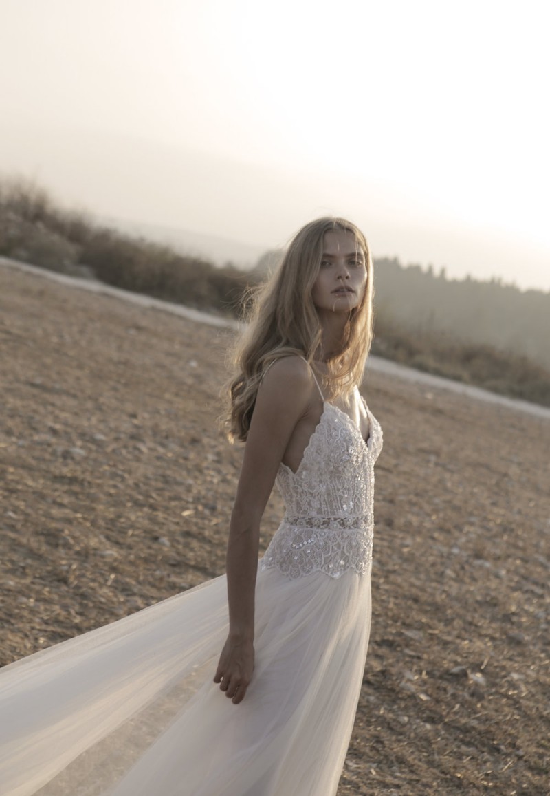 alon livne spaghetti bohemian wedding dresses lace sequins plus size boho bridal gowns country robe de marie