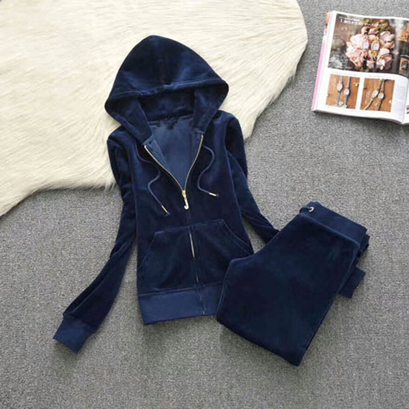 Women' Two Piece Pants Spring/Fall/winter Brand Velvet Fabric Tracksuits Suit Women Large Size Sports Set Long Sleeve Zipper Cl, Black
Women' Two Piece Pants Spring/Fall/winter Brand Velvet Fabric Tracksuits Suit Women Large Size Sports Set Long Sleeve Zipper Cl, Black
