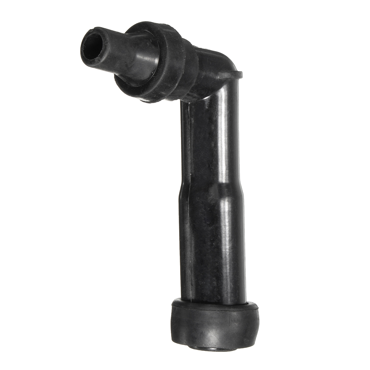 102 Degree 10 12mm Motorcycle Ignition Spark Plug Cap Resistor Cover (Black) XD05F-R (8768) Motorcycle Cub Underbone Spare Parts