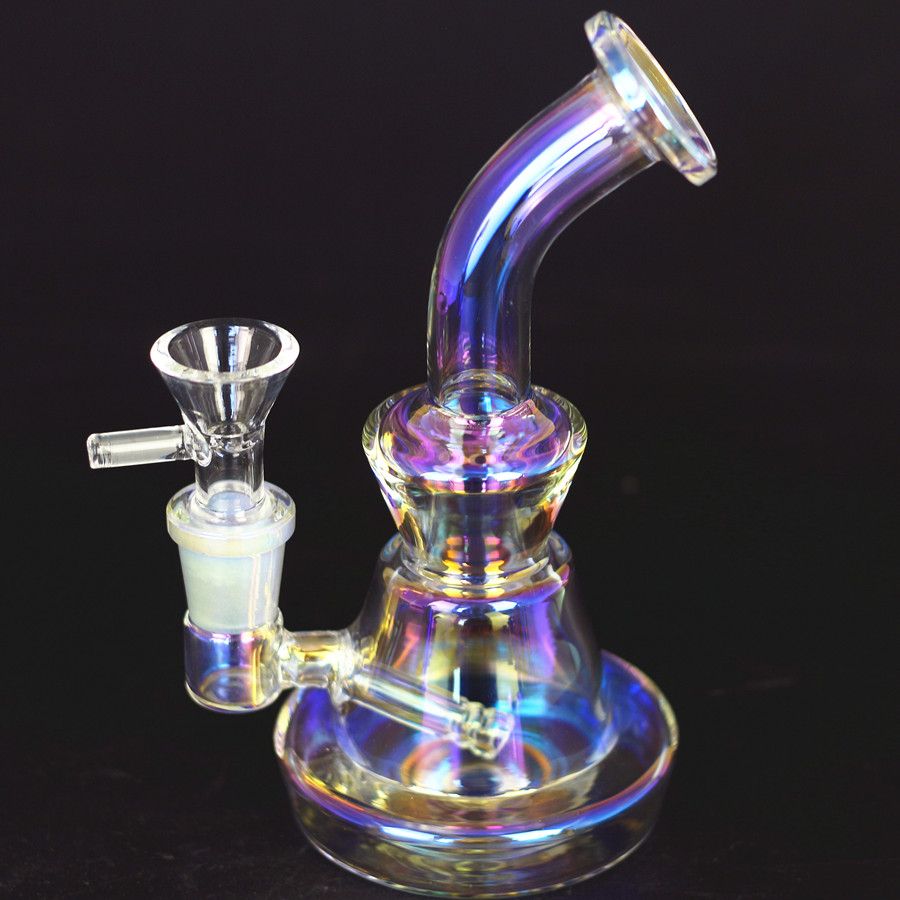 6 Inch hookah electroplate glass bong Dab Rigs 14mm Female Joint With Glass Bowl small smoking Water Pipe
6 Inch hookah electroplate glass bong Dab Rigs 14mm Female Joint With Glass Bowl small smoking Water Pipe
