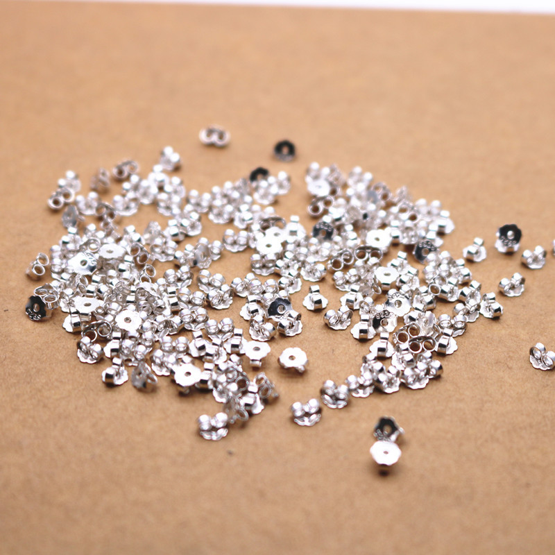 Wholesale Butterfly Earring Back 925 Sterling Silver Ear Back Plug Fashion Fine Jewelry Prevent Allergies Earrings Accessories