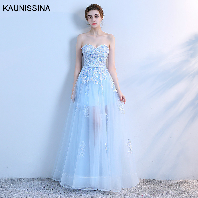 KAUNISSIN Sexy Evening Dress Blue Off the Shoulder Party Gown Appliques Sleeveless Tulle Floor Length Formal Prom Dresses, Sky blue
KAUNISSIN Sexy Evening Dress Blue Off the Shoulder Party Gown Appliques Sleeveless Tulle Floor Length Formal Prom Dresses, Sky blue
