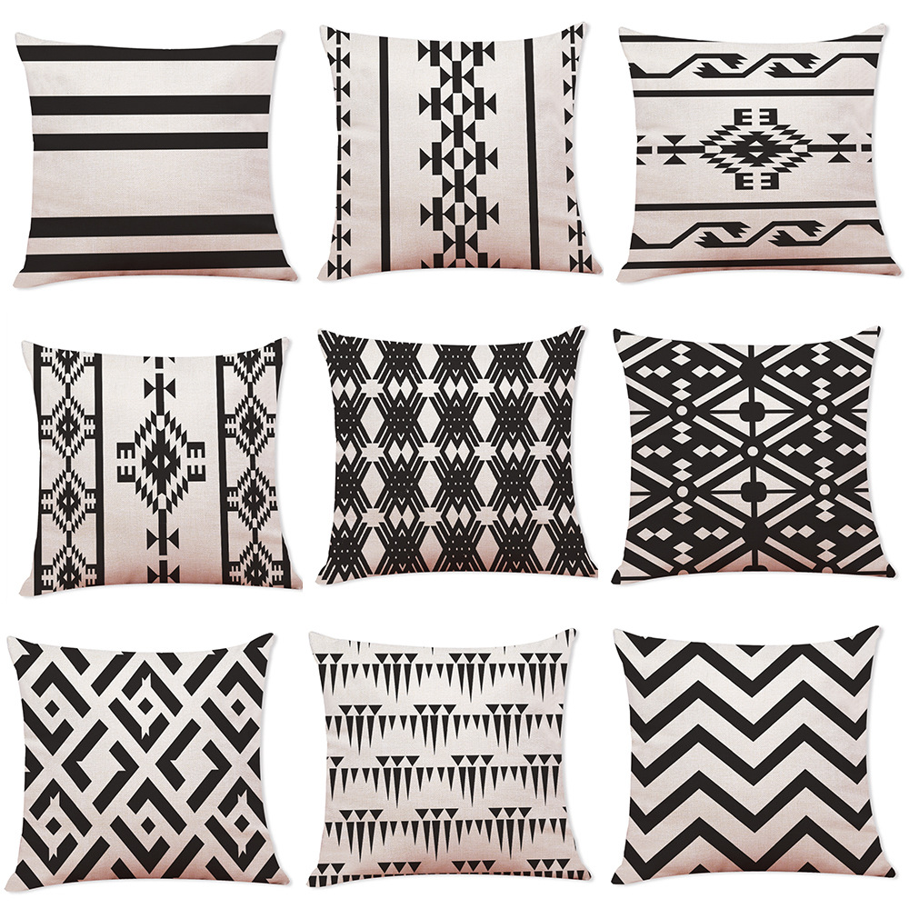 Black Striped Pillow Case Geometric Flower Wave Throw Cushion Pillow Cover Printed Cushion PillowCase Bedroom Office Home Decoration 45*45CM, Please choose color
Black Striped Pillow Case Geometric Flower Wave Throw Cushion Pillow Cover Printed Cushion PillowCase Bedroom Office Home Decoration 45*45CM, Please choose color