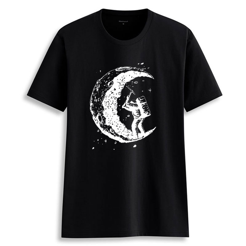 Men's T-Shirts Dig Moon Print Casual O-Neck T-Shirt Fashion Tops Short Sleeve 2021 S-3XL, White
Men's T-Shirts Dig Moon Print Casual O-Neck T-Shirt Fashion Tops Short Sleeve 2021 S-3XL, White