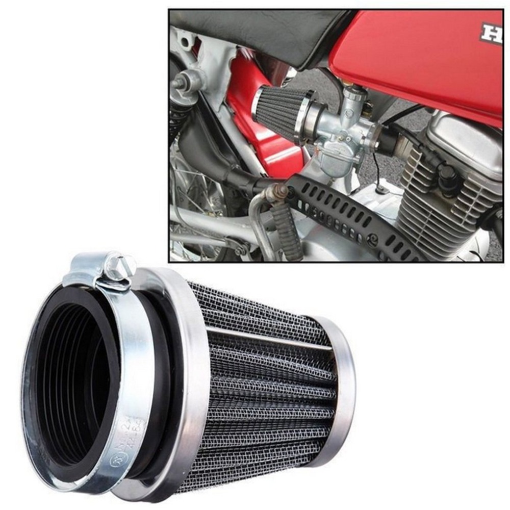 Universal 35/42/48/52/60mm Motorcycle Mushroom Head Air Filter Clamp On Airs Filters Cleaner For Honda