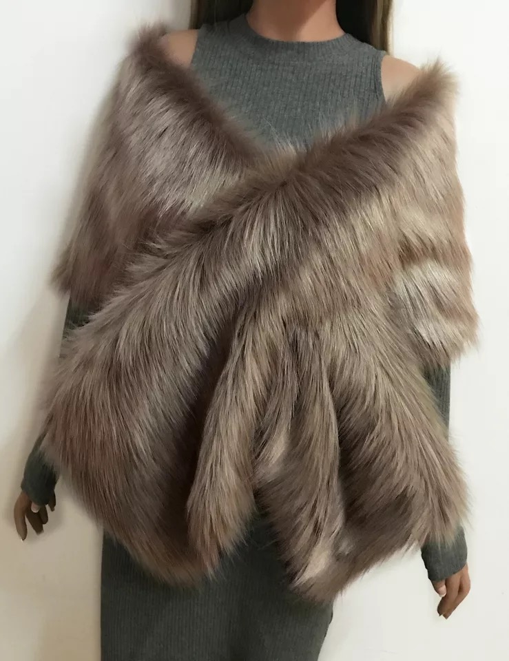 Fur Faux Winter Bolero Women Bridal Shawl Wedding Cape In Stock Bridal Cloaks Wedding Coat Jacket For Evening Party