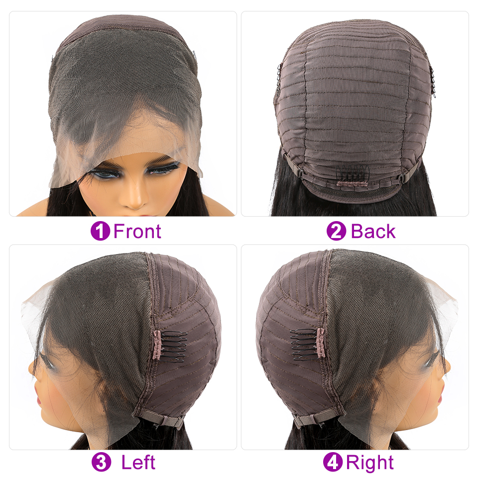 Straight Lace Front Human Hair Wigs For Black Woman Pre Plucked 150 Density 13x4 Lace Front Wig Brazilian Remy Hair Wigs new