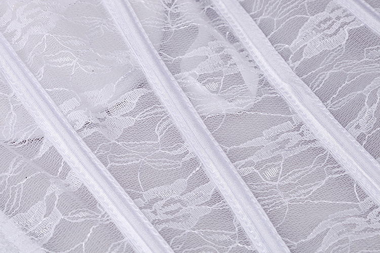 Corset Black White Lace Bride Undergarments Sexy Strapless See Through Wedding Lingerie With Bra Cup Shapewear Bridal Lingerie Body Sculpting Accessor